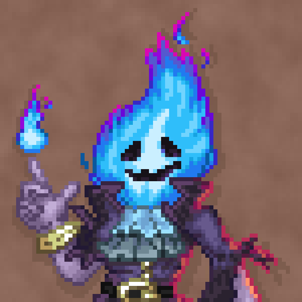 &quot;Flamehead&quot; Pixel Rendition