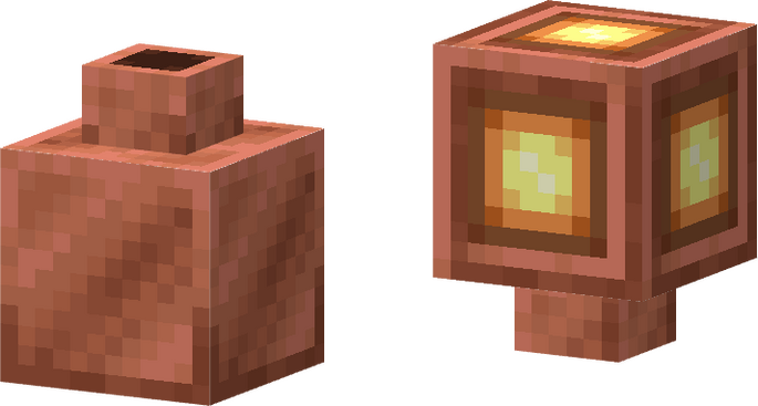 Copper Pot &amp; Lamp